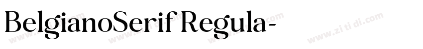 BelgianoSerif Regula字体转换